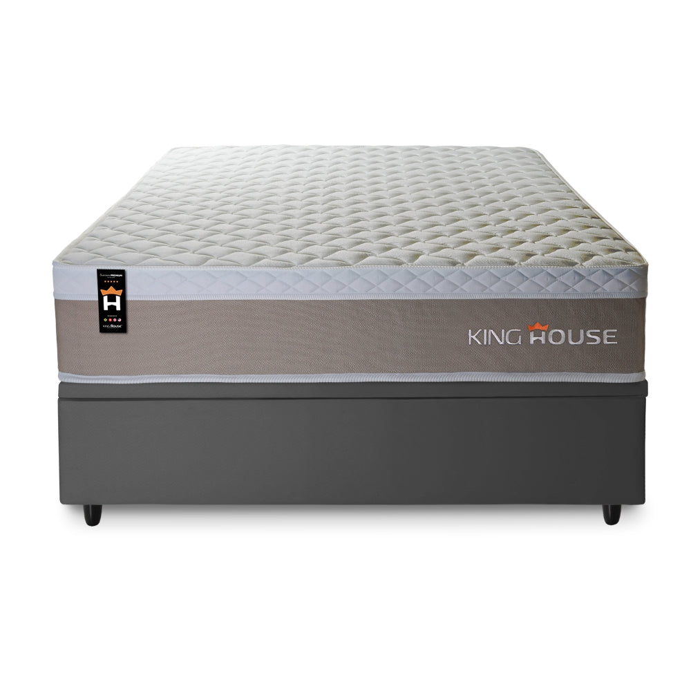 Cama Box Baú Sheffield 138x188 C/ Molas Ensacadas King House