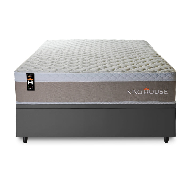 Cama Box Baú Sheffield 138x188 C/ Molas Ensacadas King House