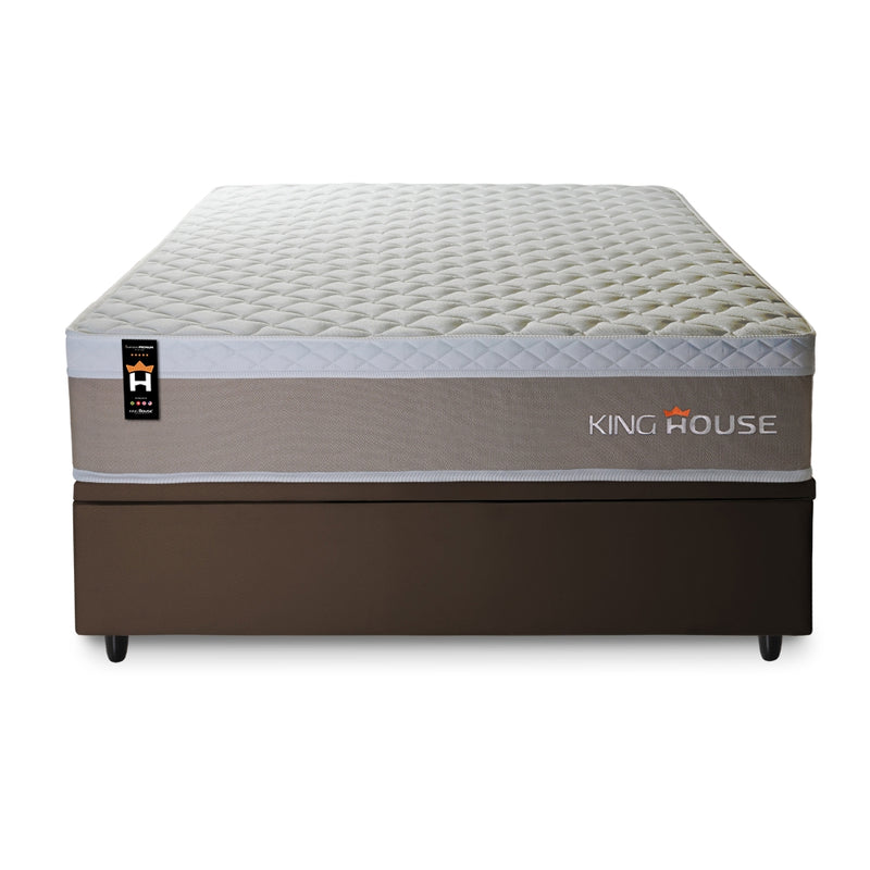 Cama Box Baú Sheffield 138x188 C/ Molas Ensacadas King House