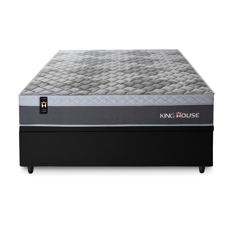 Cama Box Baú Sheffield 138x188 C/ Molas Ensacadas King House