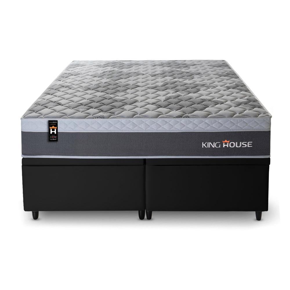 Cama Box Baú Sheffield c/ Molas Ensacadas 193x203 King House