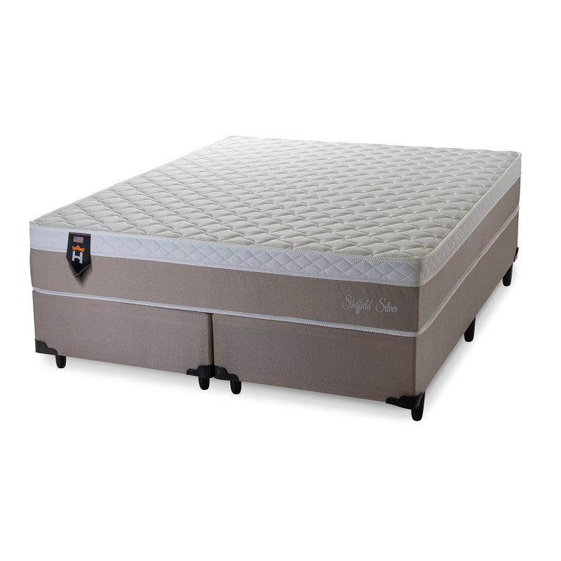 Cama Box Size Sheffield Queen 158x198 Bege Molas King House