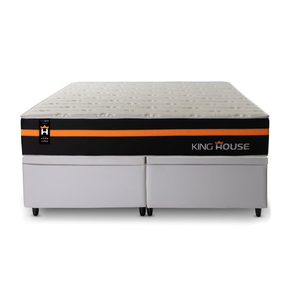 Cama Box Baú Sirius c/ Molas Ensacadas 193x203 King House