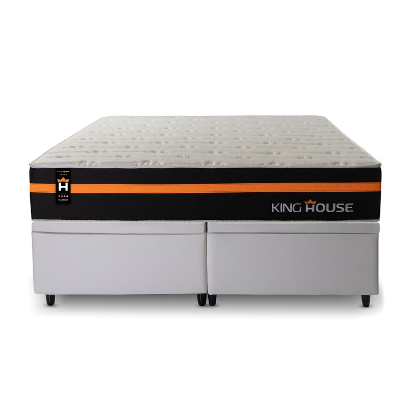 Cama Box Baú Sirius c/ Molas Ensacadas 193x203 King House