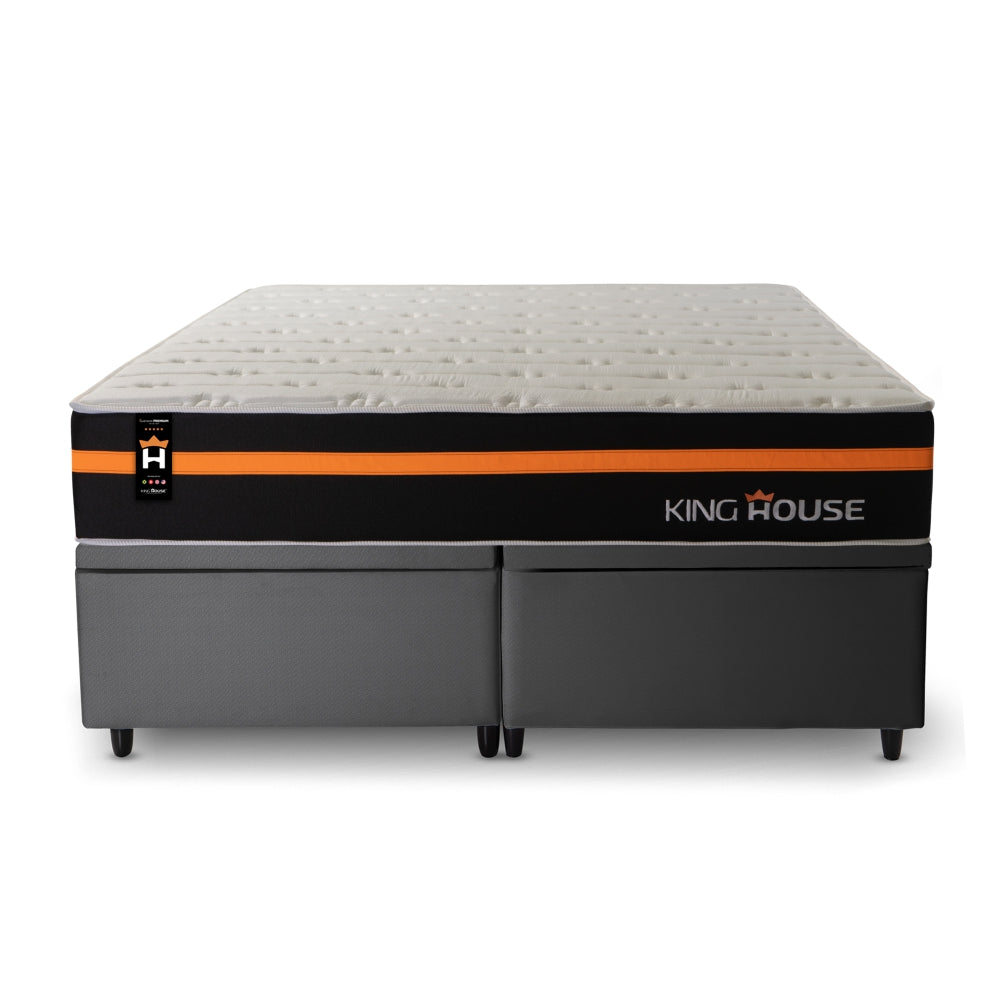 Cama Box Baú Sirius c/ Molas Ensacadas 158x198 King House