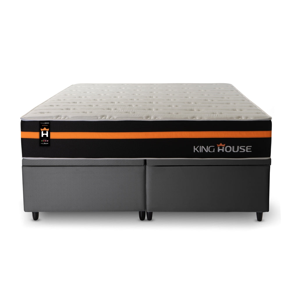 Cama Box Baú Sirius c/ Molas Ensacadas 193x203 King House