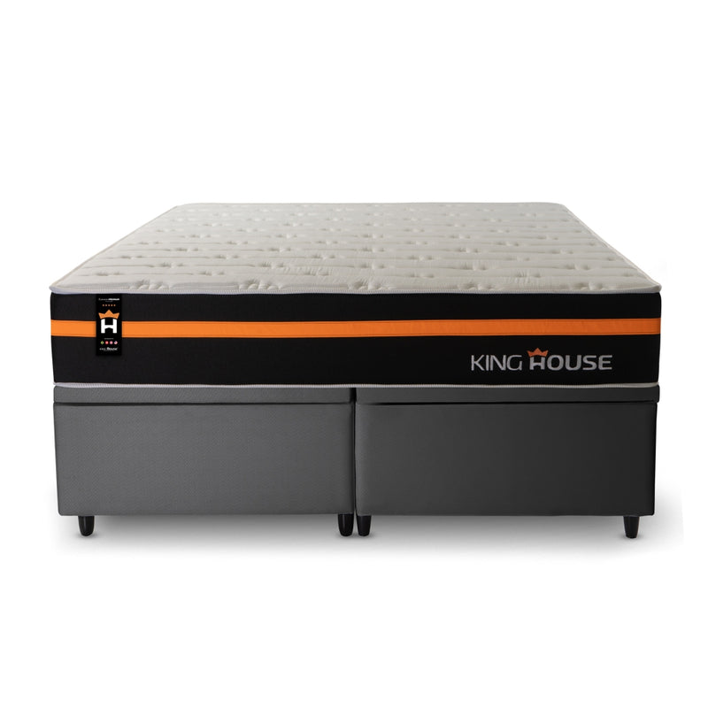 Cama Box Baú Sirius c/ Molas Ensacadas 193x203 King House