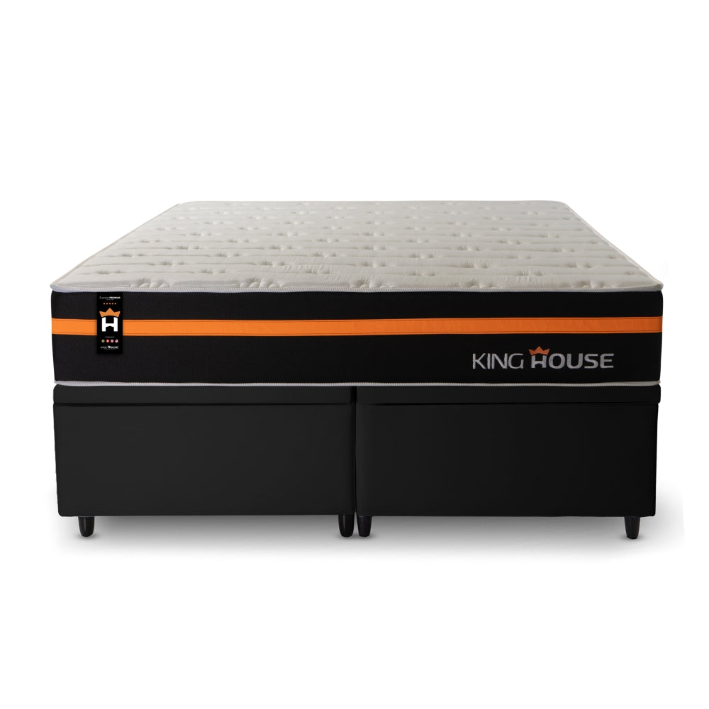 Cama Box Baú Sirius c/ Molas Ensacadas 193x203 King House