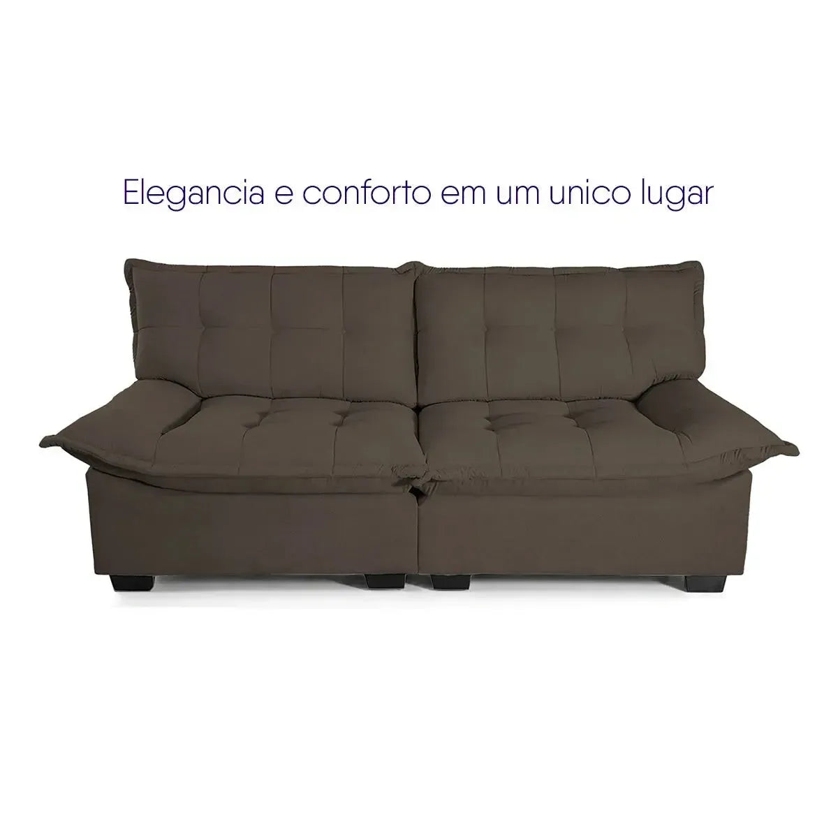 Sofá 3 Lugares Coliseu Bouclê Cafe