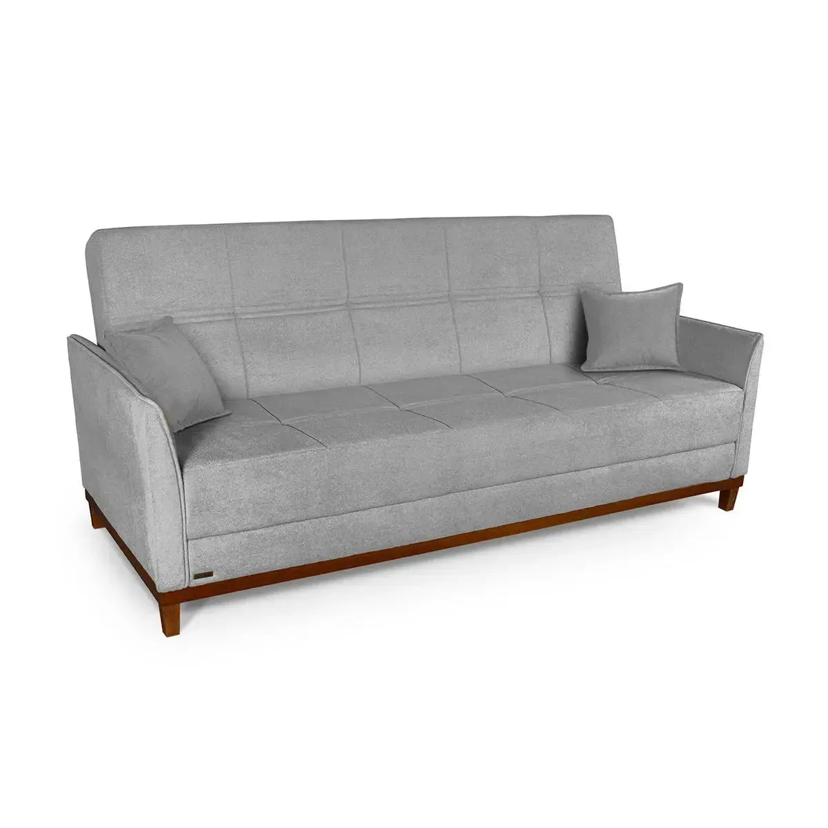Sofá Cama Reclinável Caribe Linho Cinza 2,02m