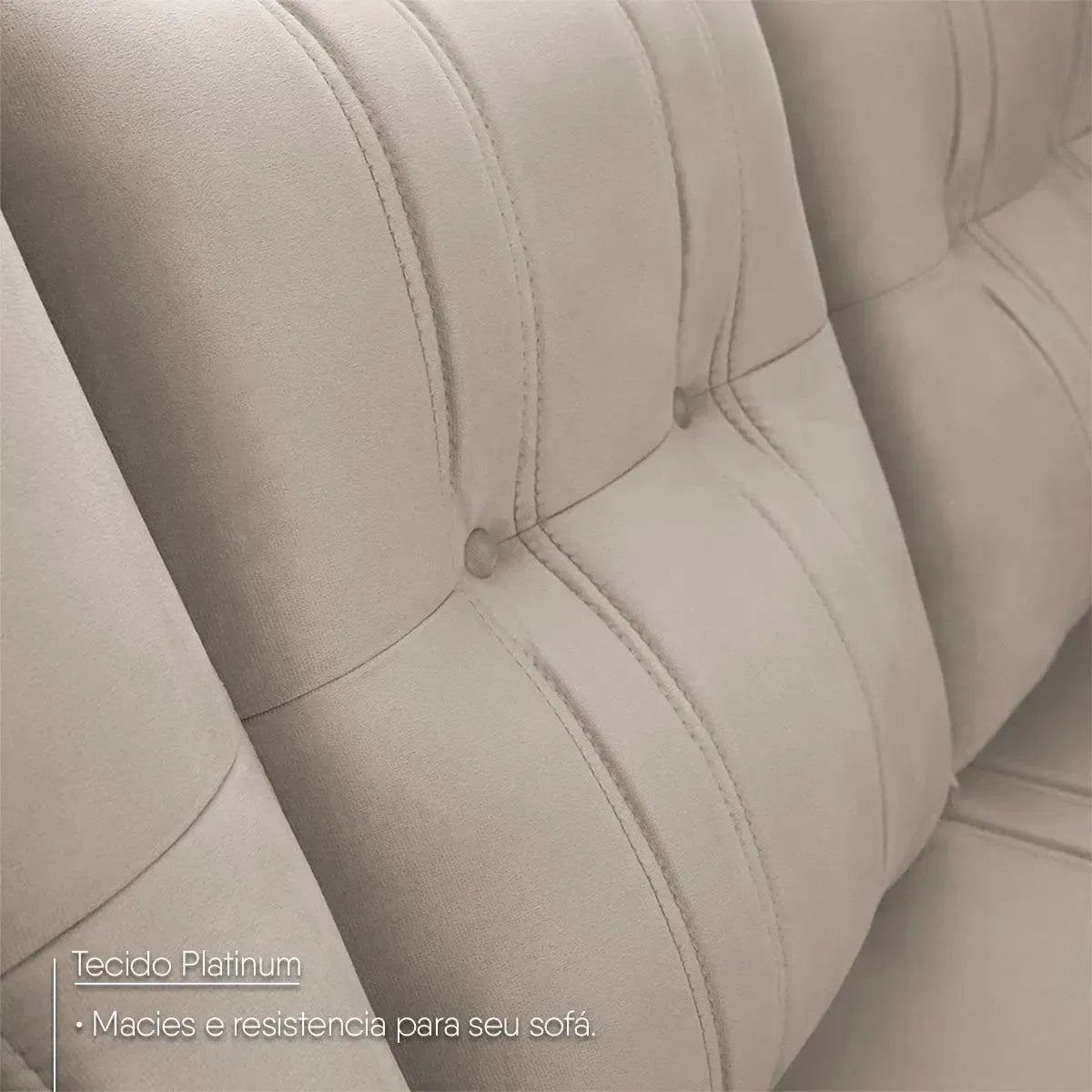 Sofá Canto London Tabaco Suede Velut