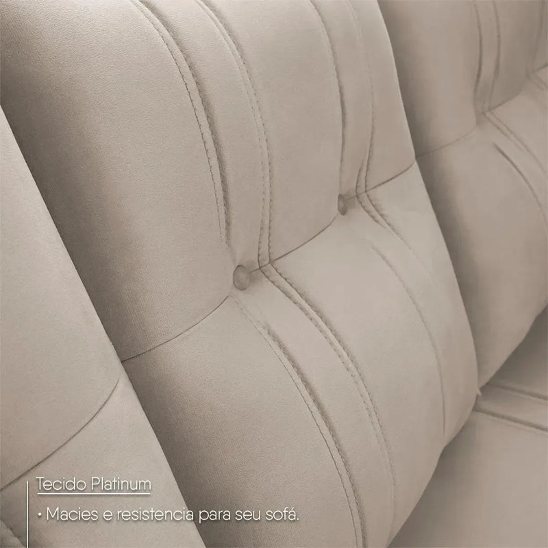 Sofá Canto London Tabaco Suede Velut