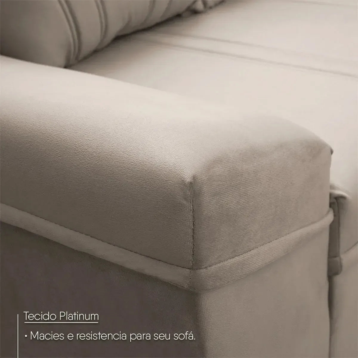 Sofá Canto London Tabaco Suede Velut