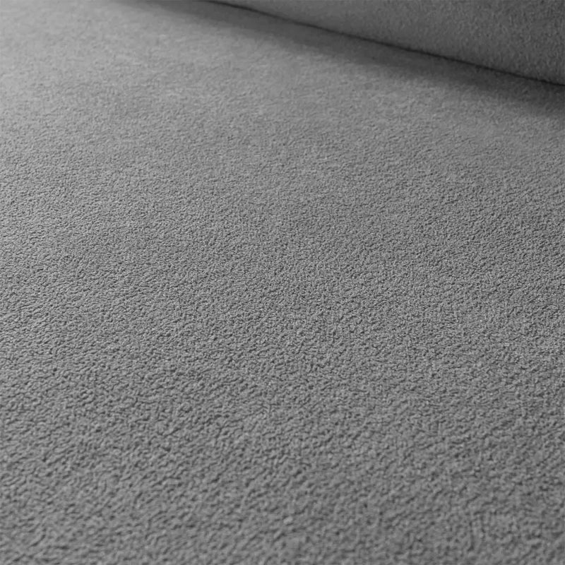 Sofá Living Braço Articulado Deluxe 2,50m Bouclê Cinza