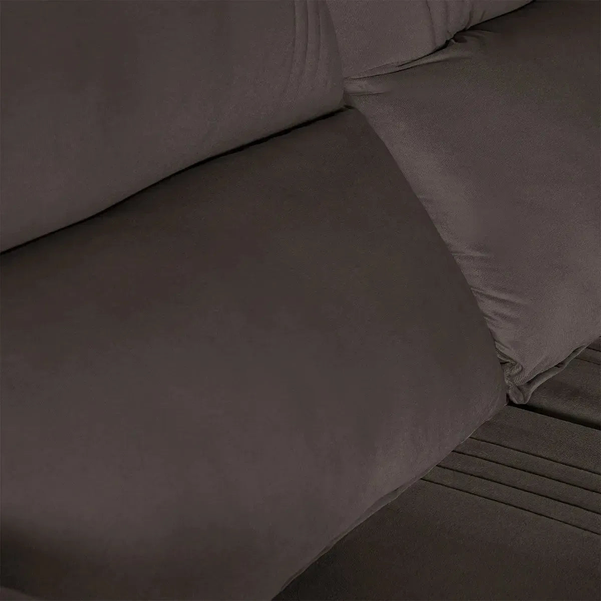 Sofá Retrátil Reclinável America 1,50m Suede Marrom