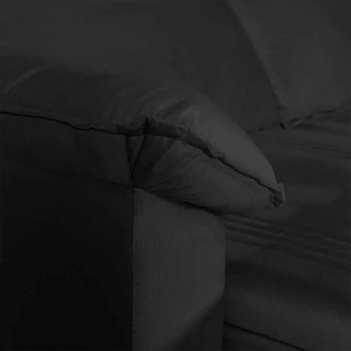 Sofá Retrátil Reclinável America 1,50m Suede Preto