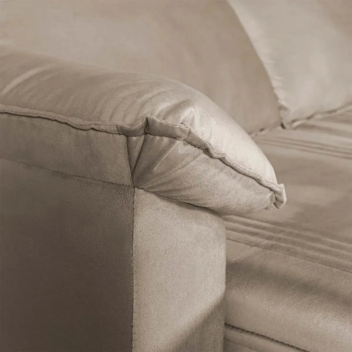Sofá Retrátil Reclinável America 1,80m Suede Bege