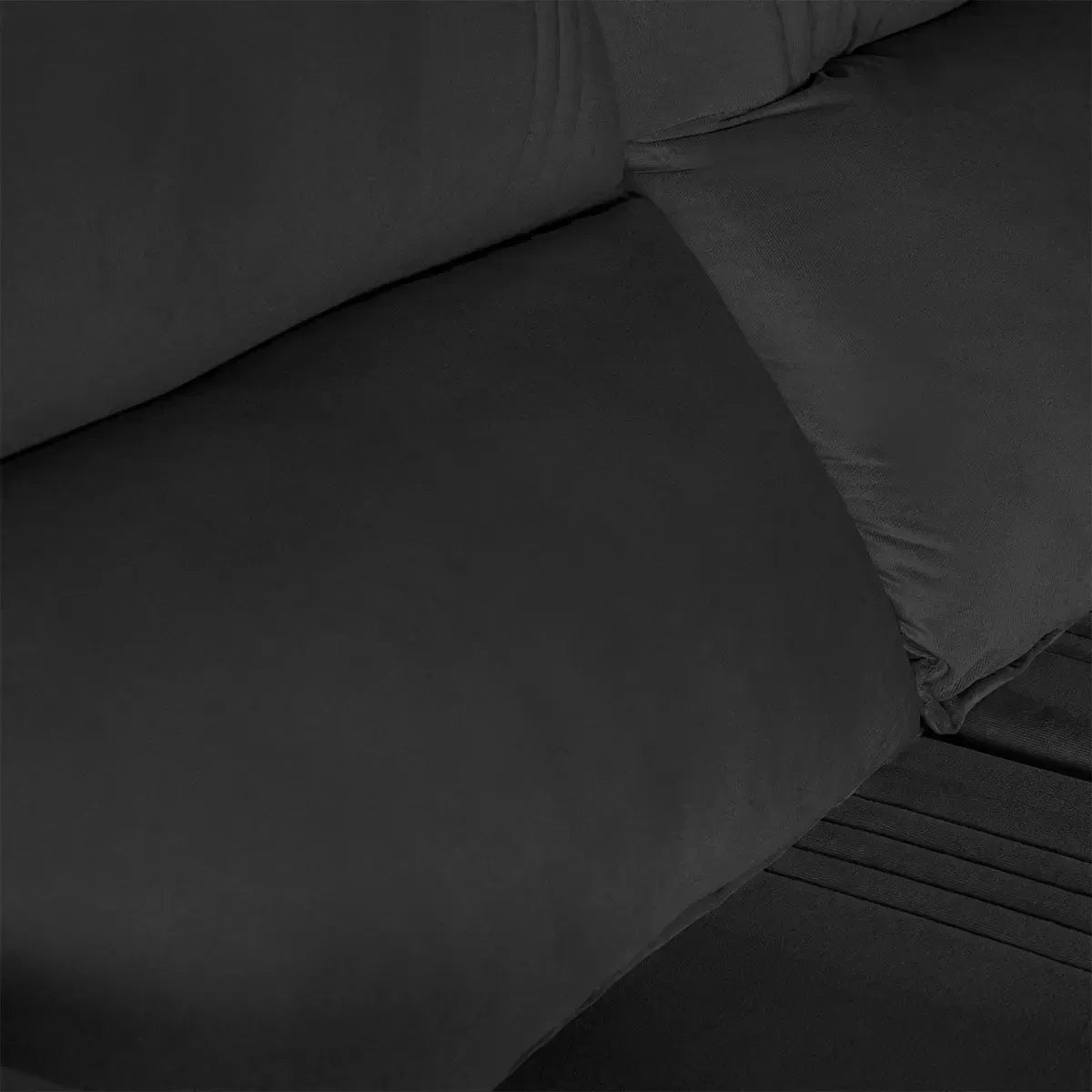 Sofá Retrátil Reclinável America 1,80m Suede Preto