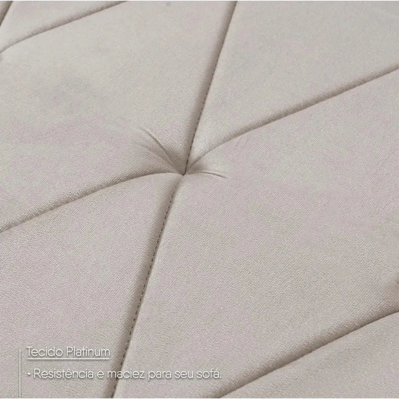 Sofá Retrátil Reclinável Europa 1,80m Suede Velut Tabaco Com Molas