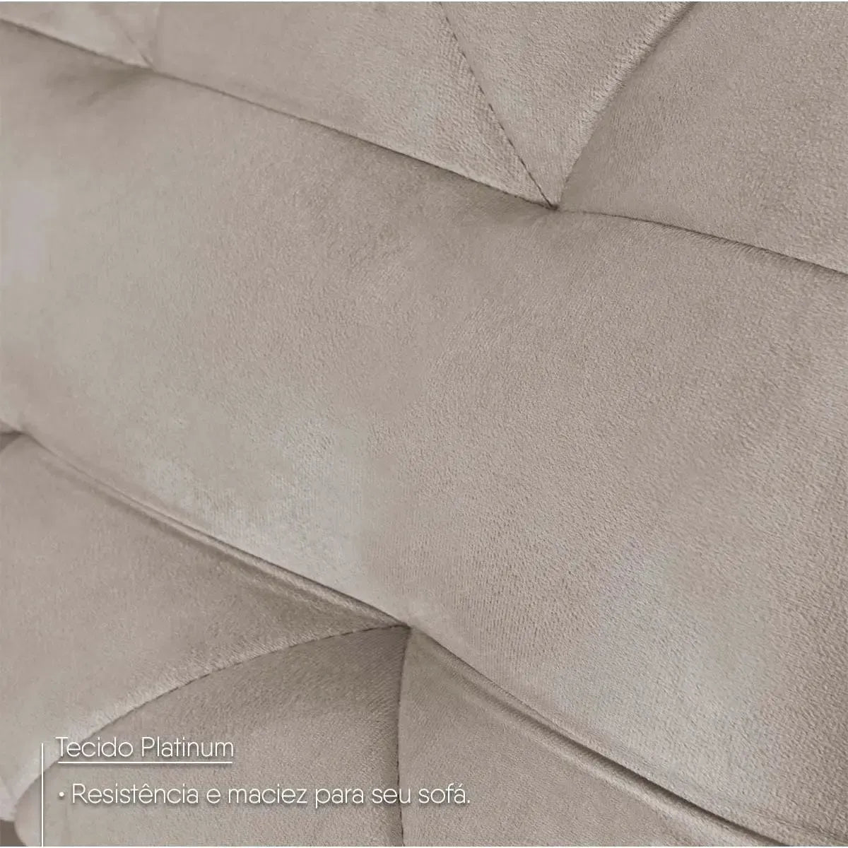 Sofá Retrátil Reclinável Europa 1,80m Suede Velut Tabaco Com Molas