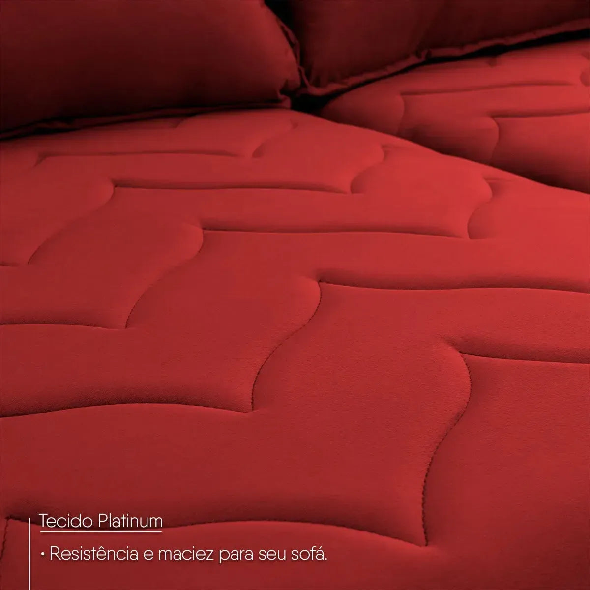 Sofá Retrátil Reclinável Paris 1,50m Suede Velut Vermelho Molas Ensacadas