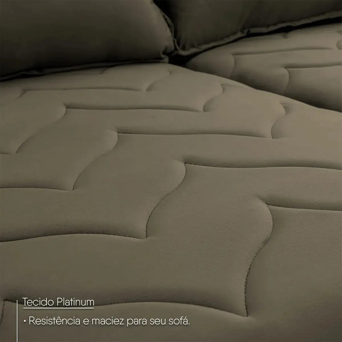 Sofá Retrátil Reclinável Paris 2,00m Suede Velut Tabaco Molas no Assento