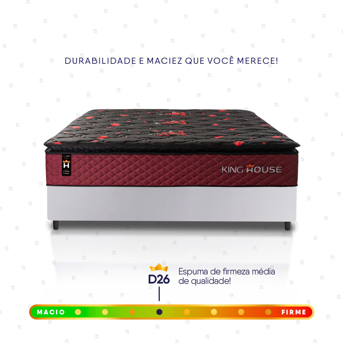 Cama Box Molas Ensacadas Toronto Casal 138x188 Branco Espuma D26 Suporta 120 Kg Por Pessoa