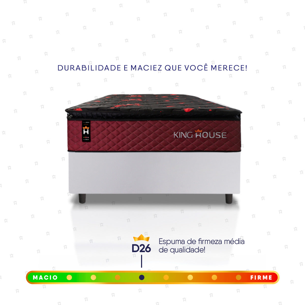 Cama Box Molas Ensacadas Toronto Solteirão 96x203 Branco Espuma D26 Suporta 120 Kg Por Pessoa