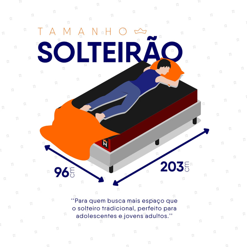 Cama Box Molas Ensacadas Toronto Solteirão 96x203 Branco Espuma D26 Suporta 120 Kg Por Pessoa