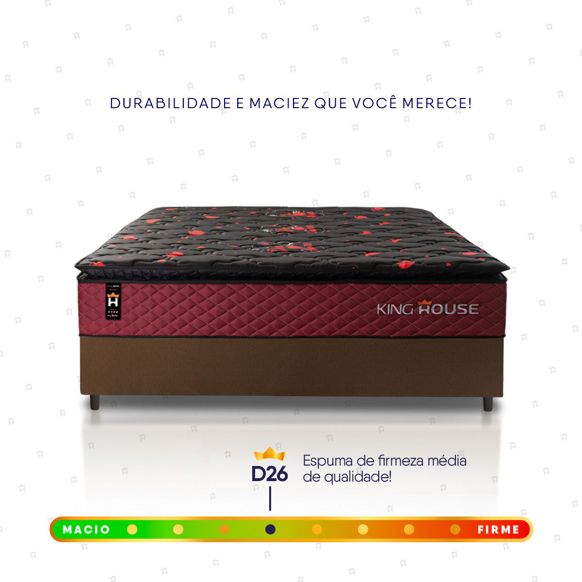 Cama Box Molas Ensacadas Toronto Casal 138x188 Marrom Espuma D26 Suporta 120 Kg Por Pessoa