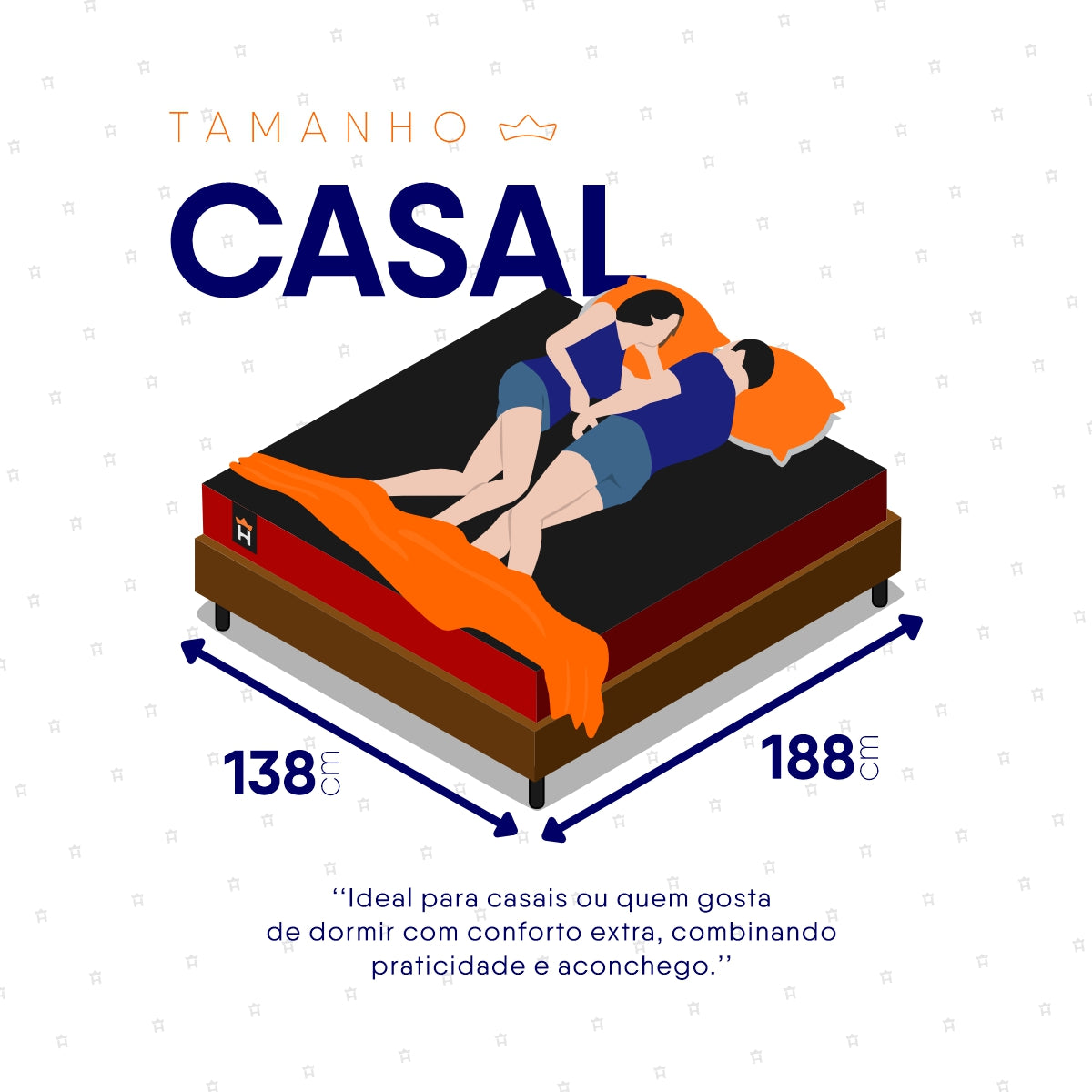 Cama Box Molas Ensacadas Toronto Casal 138x188 Marrom Espuma D26 Suporta 120 Kg Por Pessoa