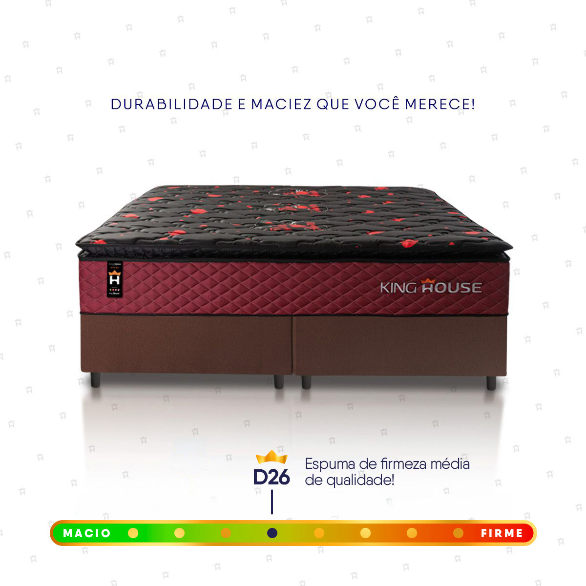 Cama Box Toronto Molas Ensacadas Queen 158x198 Marrom Espuma D26 Suporta 120 Kg Por Pessoa