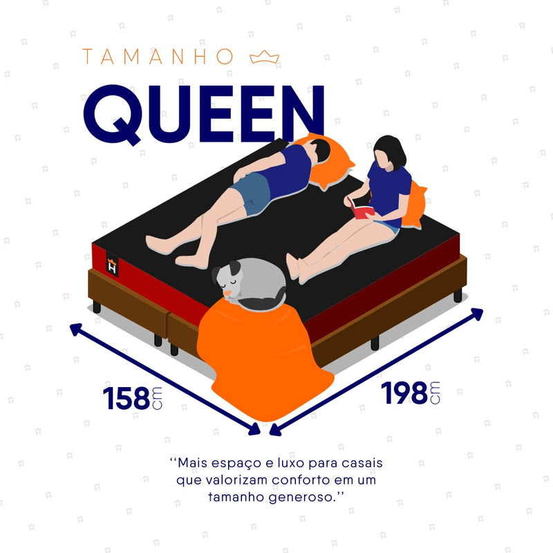 Cama Box Toronto Molas Ensacadas Queen 158x198 Marrom Espuma D26 Suporta 120 Kg Por Pessoa