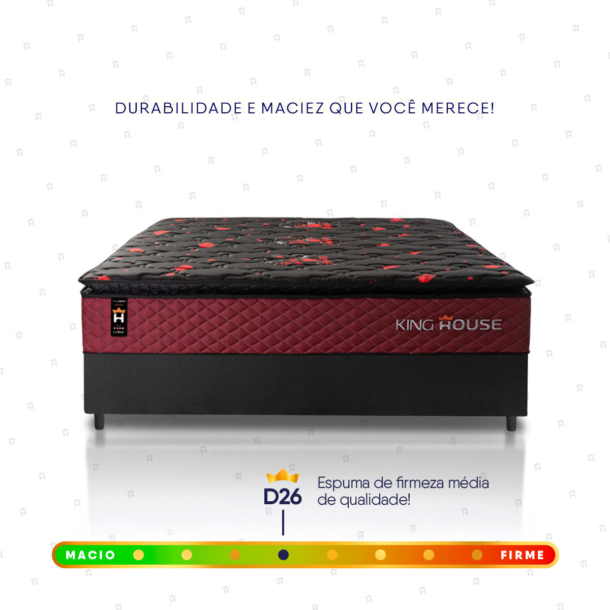Cama Box Molas Ensacadas Toronto Casal 138x188 Preto Espuma D26 Suporta 120 Kg Por Pessoa