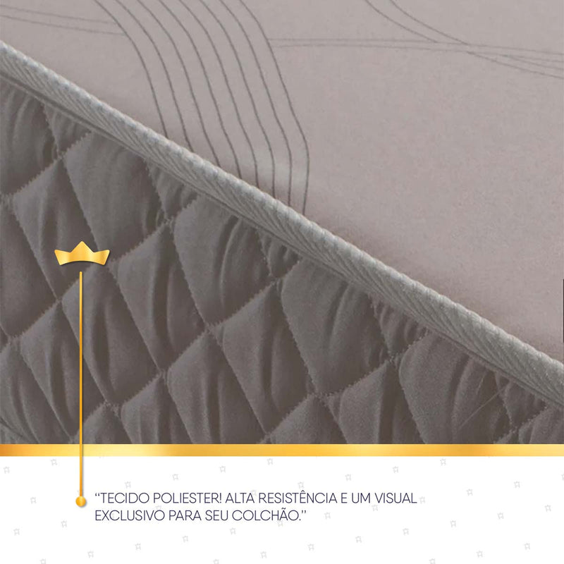 Colchão Solteiro Espuma D20 Valentine 78x188x12 Branco