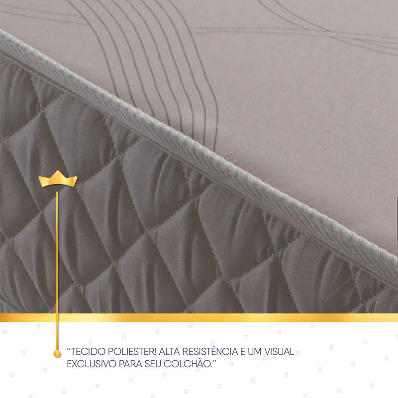 Colchão Solteiro Espuma D20 Valentine 88x188x12 Branco