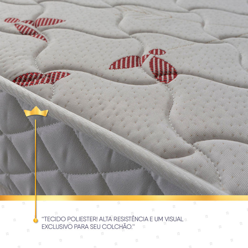 Colchão Casal Espuma D33 Valentine 138x188x14 Branco