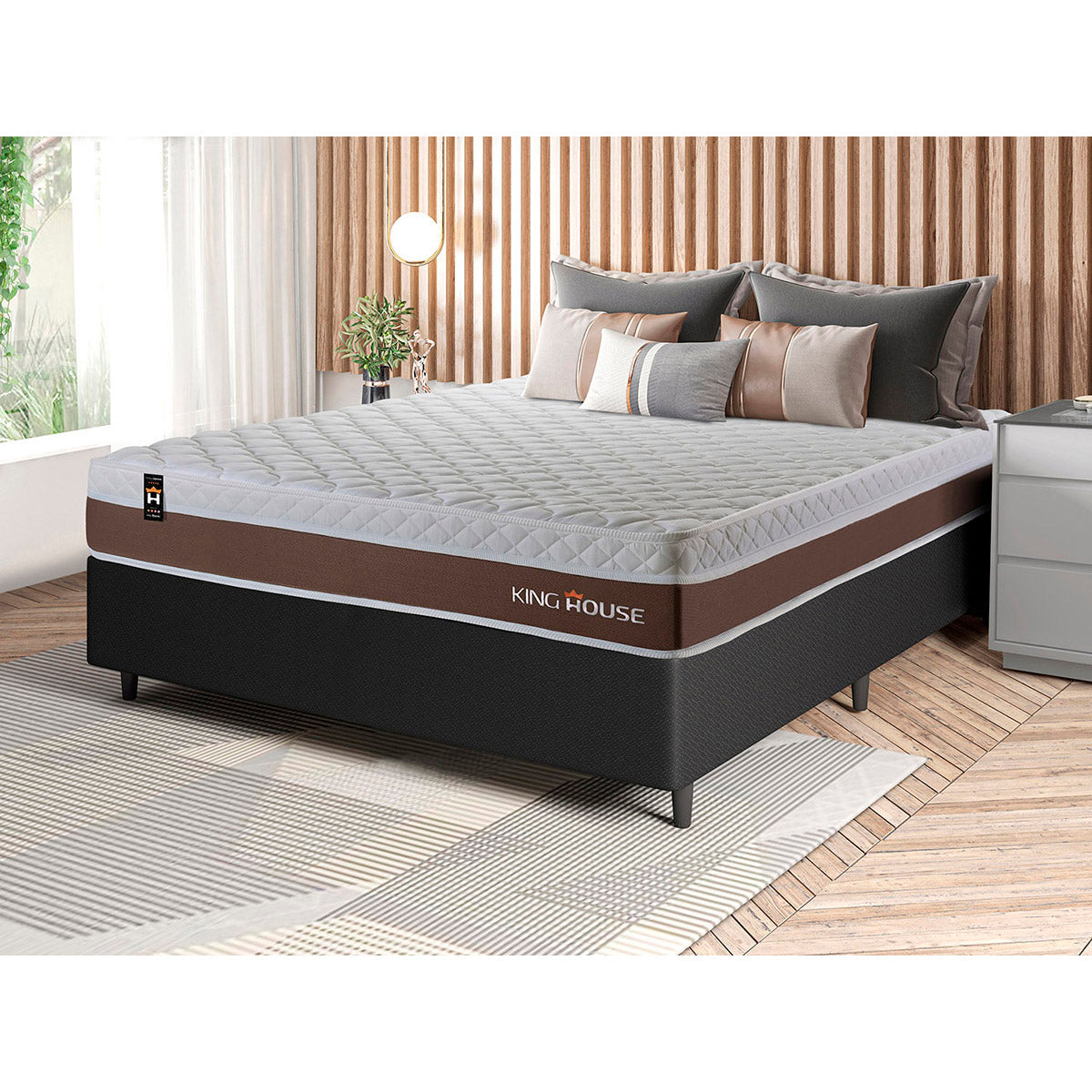 Cama Box Molas Ensacadas Venice Casal 138x188 King House