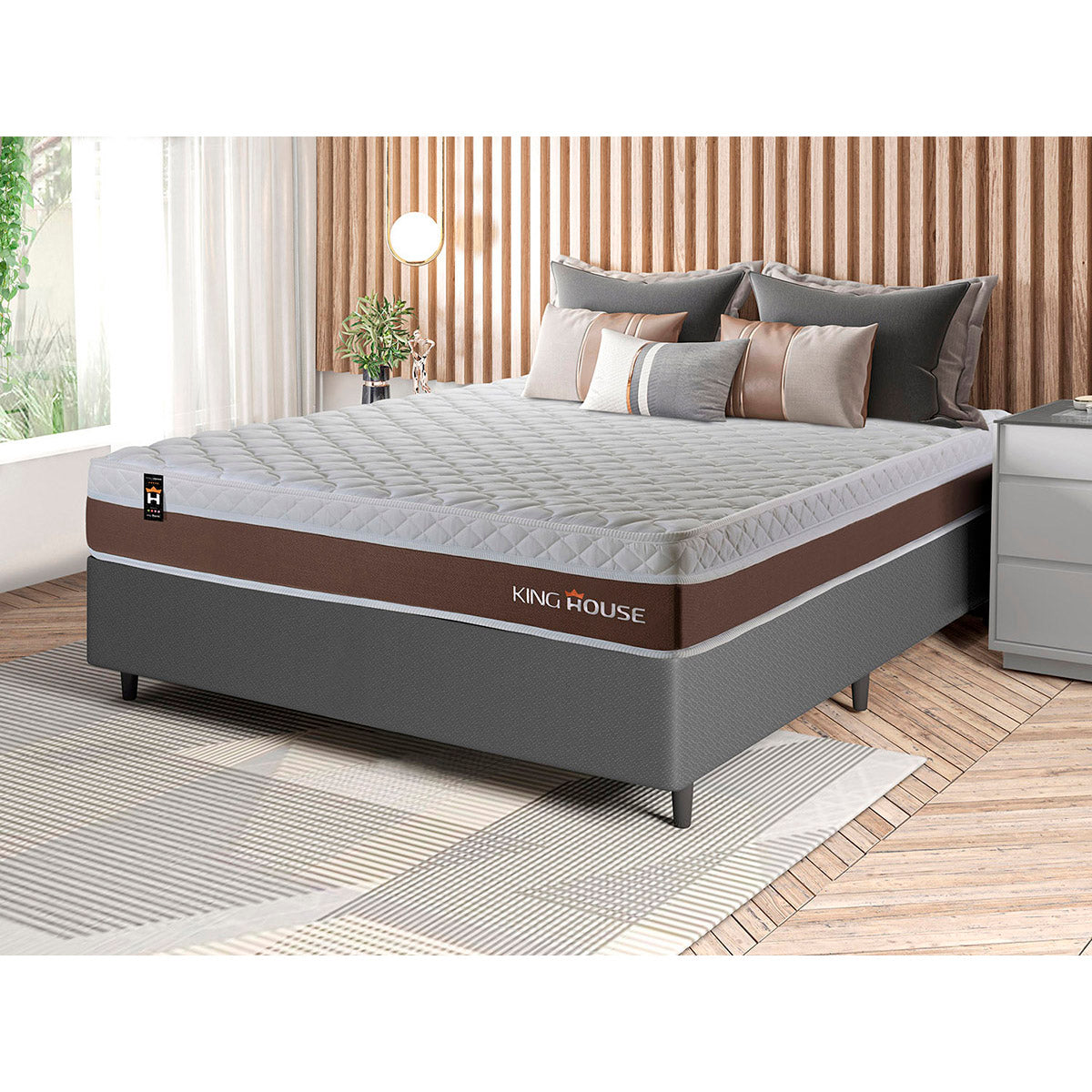 Cama Box Molas Ensacadas Venice Casal 138x188 King House