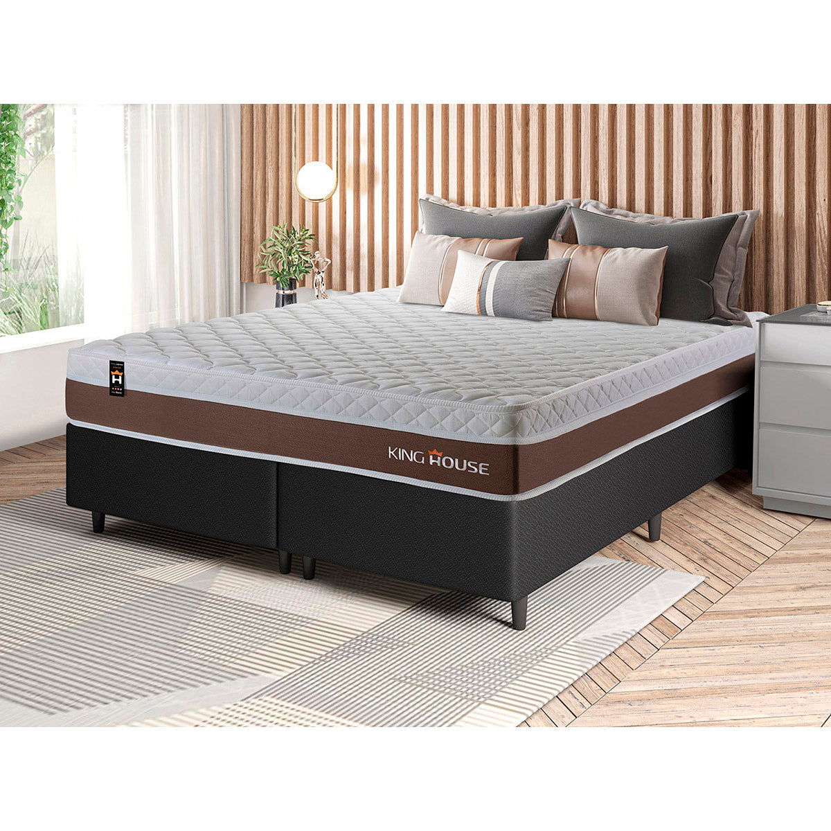 Cama Box Venice Molas Ensacadas King 193x203 King House