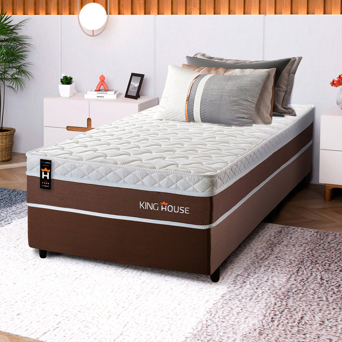 Cama Box Molas Ensacadas Venice Solteirão 96x203 King House