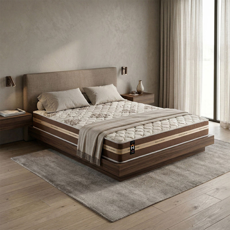 Colchão Indiana Casal Ortopédico Firme Espuma D33 Antialérgico Marrom 138x188