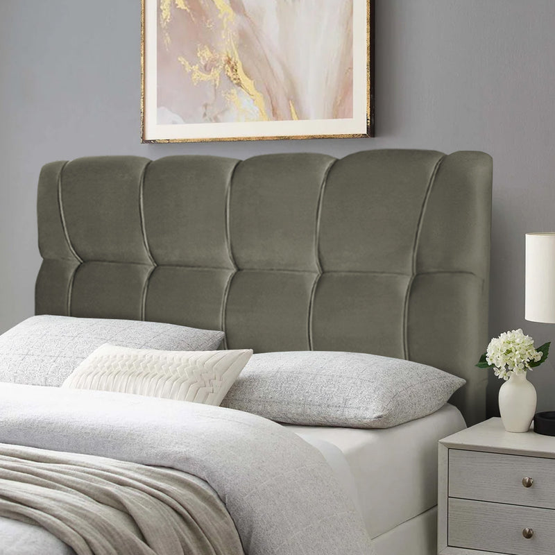 Cabeceira Cama Box Casal 140cm Suede Velut Tabaco