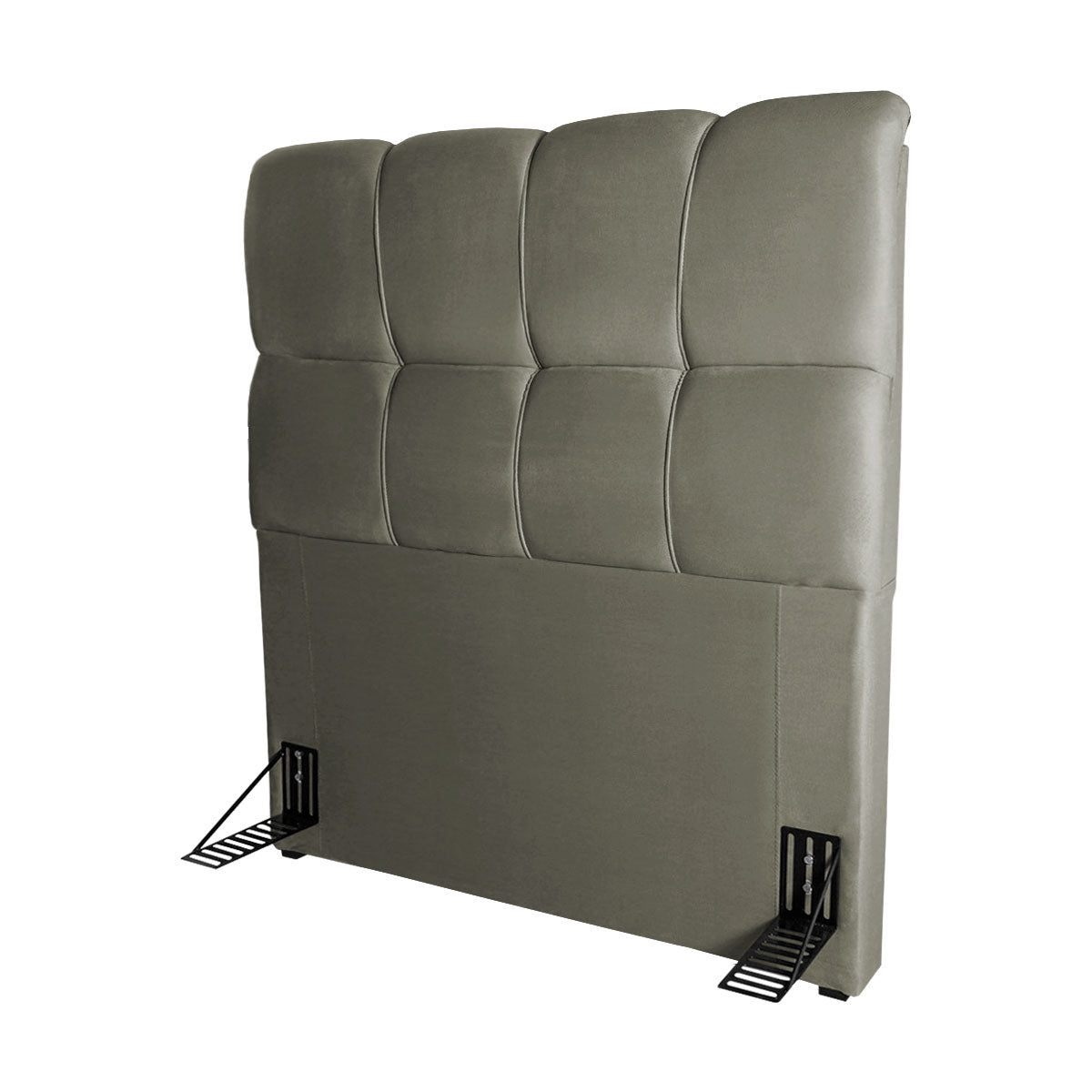Cabeceira Cama Box Solteiro 98cm Suede Velut Tabaco