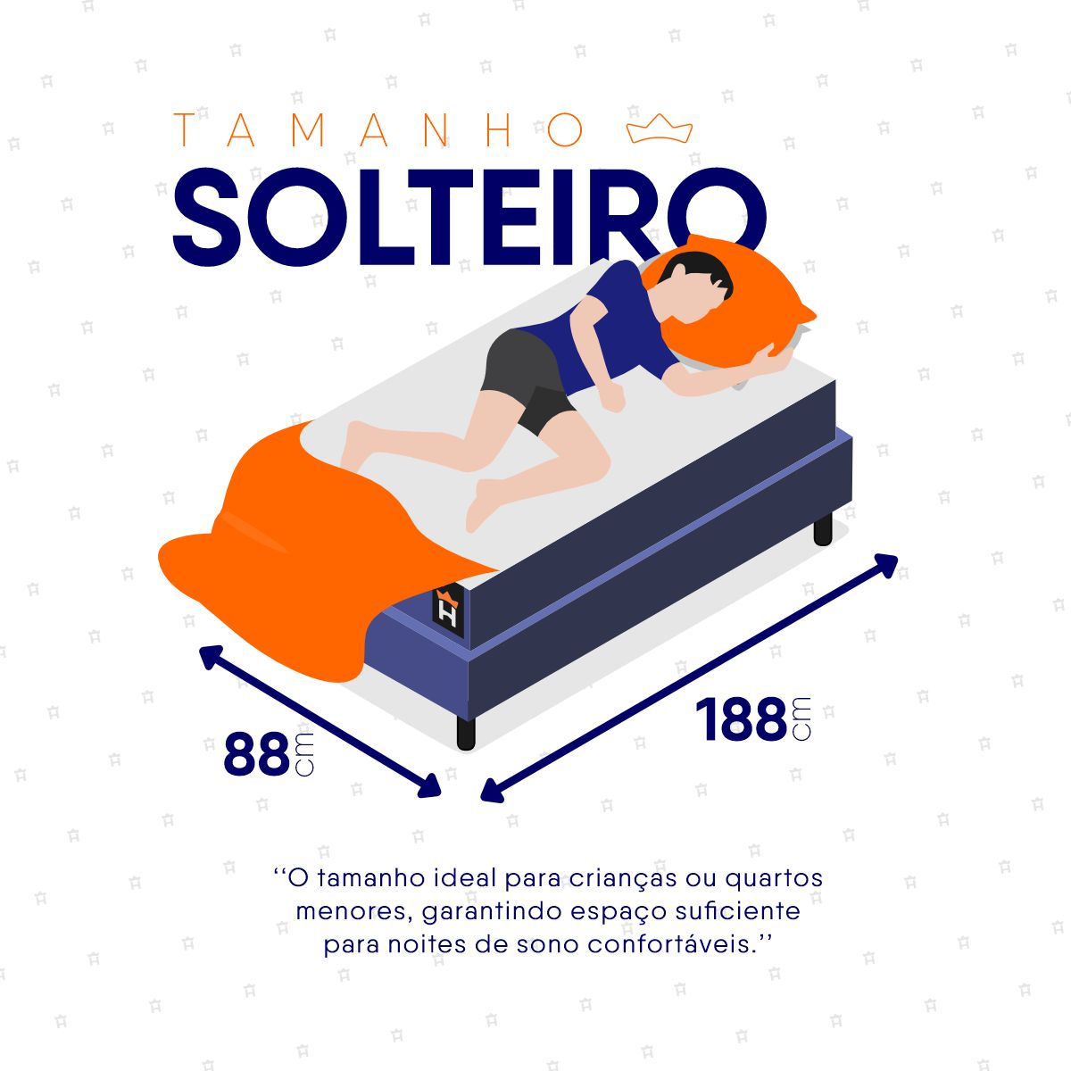 Cama Box Azul Durban Azul D28 Solteiro 88x188