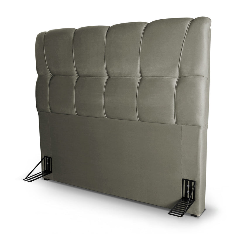Cabeceira Cama Box Casal 140cm Suede Velut Tabaco