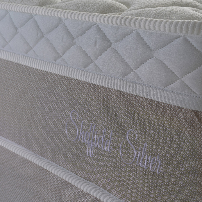Conjunto Cama Box Casal Sheffield 138x188x65 Bege Molas Ensacadas 