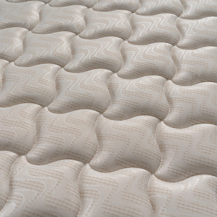 Conjunto Cama Box Espuma Atlanta Bege Casal 138x188x62