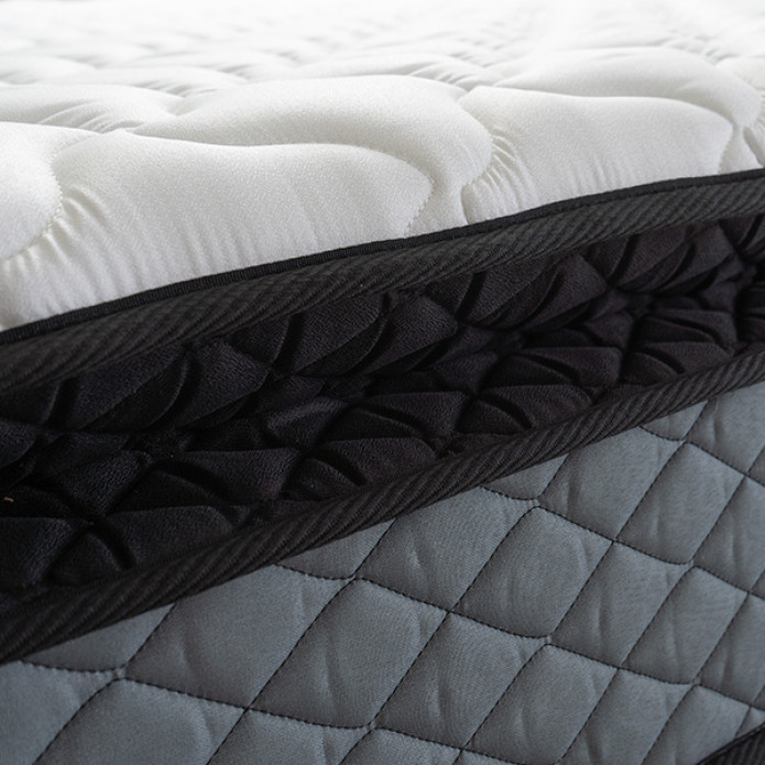 Conjunto Cama Box Espuma Chicago Cinza - King house