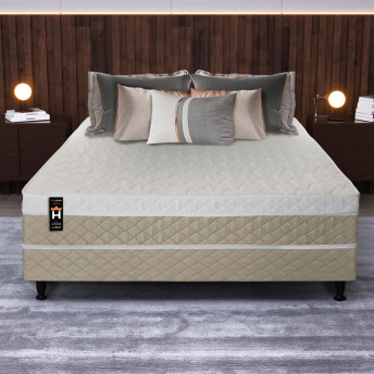 Conjugado Casal Dallas D28 Ortopédico 138x188x56 Bege - King House
